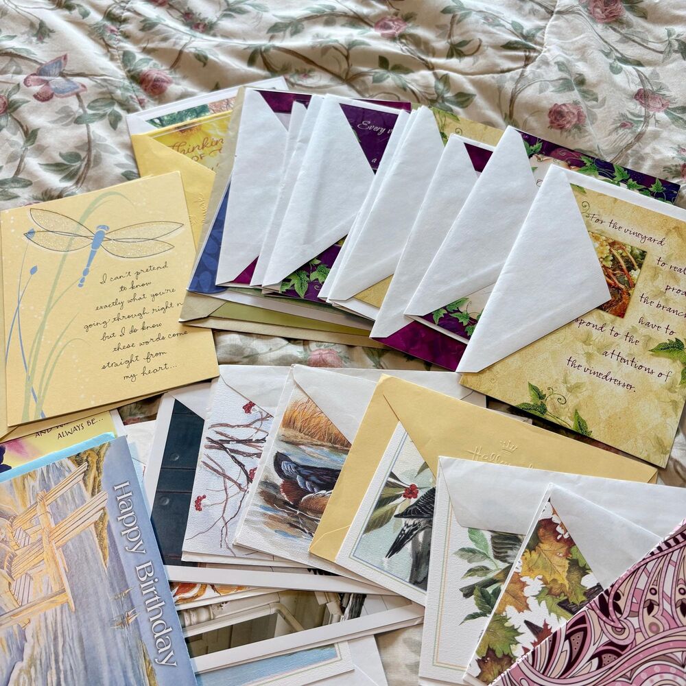 Lot of 60+ Blank Cards w/ Envelopes, Greeting Cards, Mixed Vintage Hallmark - Picture 8 of 8